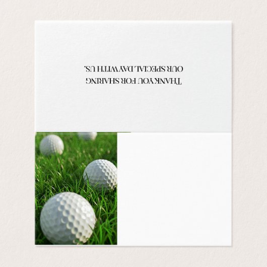 Golf Birthday Celebration (Außenseite Aufgefaltet)