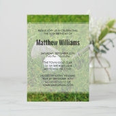 Golf Birthday Einladung (Stehend Vorderseite)