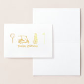 Golf Birthday Folienkarte (Anzeige)