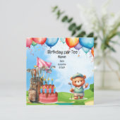 Golf Birthday für Kinder-Golf-Party Einladung (Stehend Vorderseite)