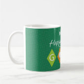 Golf Birthday Green Diamond Shapes Kaffeetasse (Links)
