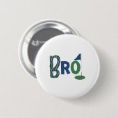 Golf Birthday Kinder Golfspielen Bruder des Geburt Button (Vorne & Hinten)