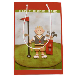 Golf Birthday Mittlere Geschenktüte