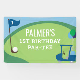 Golf Birthday Par-T-Shirt Grosses Bannerzeichen Banner