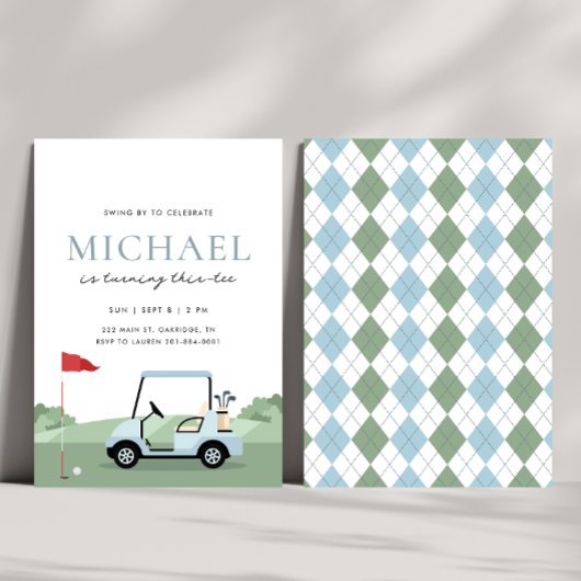 Golf Birthday Par-tee Einladung