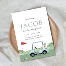 Golf Birthday Par-tee Einladung