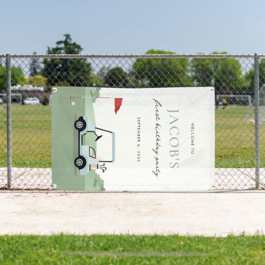 Golf Birthday Par-tee Willkommensbanner Banner (Insitu)