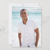 Golf Birthday Parte Party Foto Einladung (Rückseite)