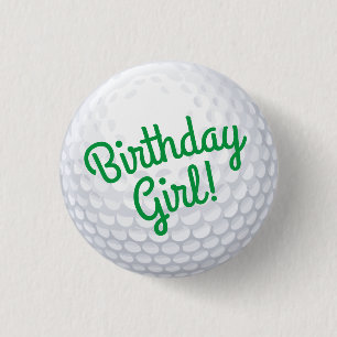 Golf Birthday Party Button