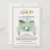 Golf Birthday Party Einladungen für 70. (Vorderseite)