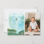 Golf Birthday Party | Foto Vielen Dank Dankeskarte (Vorderseite)