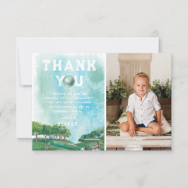 Golf Birthday Party | Foto Vielen Dank Dankeskarte