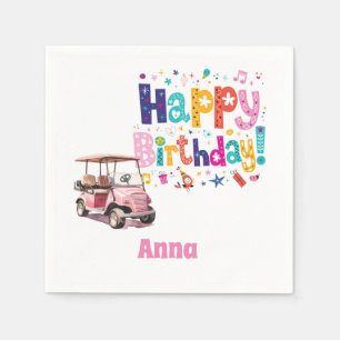Golf Birthday Party für Golfer Serviette