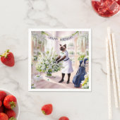 Golf Birthday Party für Katzen Liebhaber mit Blume Serviette (Beispiel)