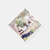 Golf Birthday Party für Katzen Liebhaber mit Blume Serviette (Ecke)