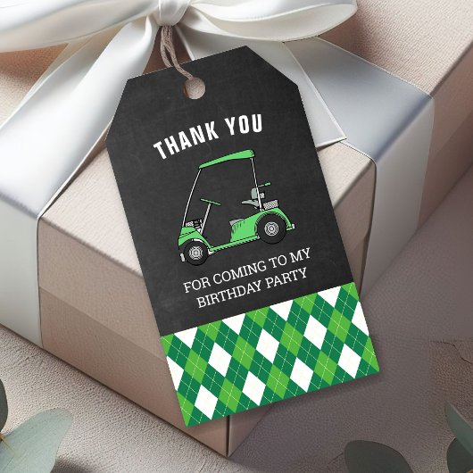 Golf Birthday Party Gefallen Geschenkanhänger