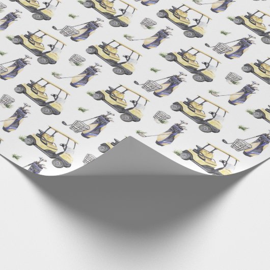 Golf Birthday Party Geschenkpapier (Ecke)