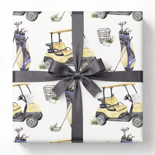 Golf Birthday Party Geschenkpapier