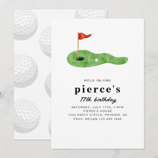 Golf Birthday Party Invitation Einladung