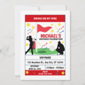 Golf Birthday Party Invitation (Men) Einladung (Vorderseite)