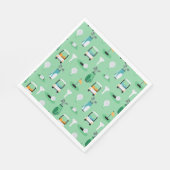 Golf Birthday Party Kinder Golfspielen Muster Serviette (Ecke)
