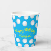 Golf Birthday Party Pappbecher (Vorderseite)