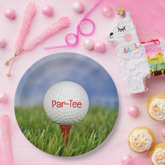 Golf Birthday Party Pappteller (Party)