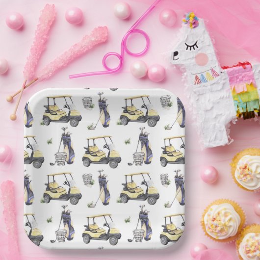 Golf Birthday Party Pappteller (Party)