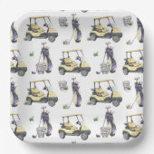 Golf Birthday Party Pappteller (Vorderseite)