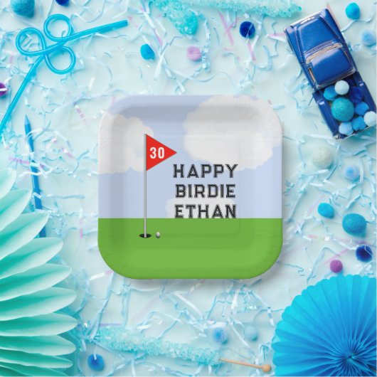 Golf Birthday Party Pappteller (Party)