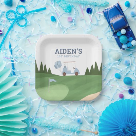 Golf Birthday Party Pappteller (Party)