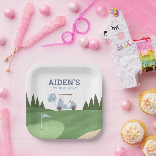 Golf Birthday Party Pappteller (Party)