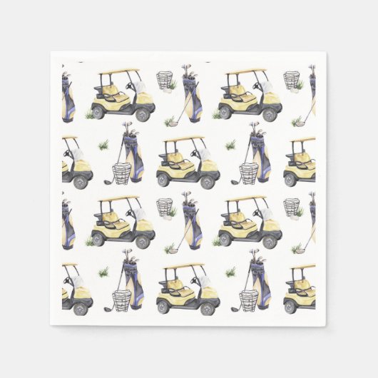 Golf Birthday Party Serviette (Vorderseite)