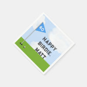 Golf Birthday Party Serviette (Ecke)