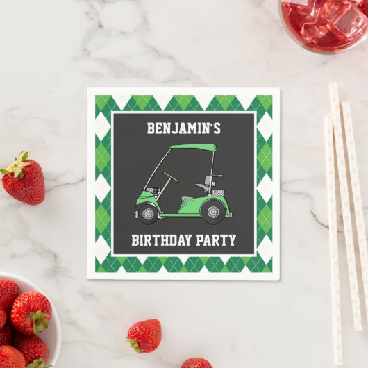 Golf Birthday Party Serviette (Beispiel)