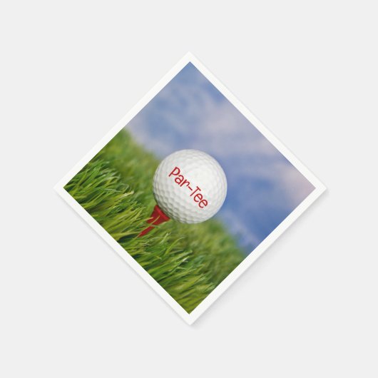 Golf Birthday Party Serviette (Ecke)