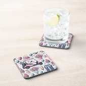 Golf Birthday Pink Thema für Lady Golfer Getränkeuntersetzer (Rechte Seite)