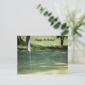 Golf Birthday Postcard Postkarte (Stehend Vorderseite)