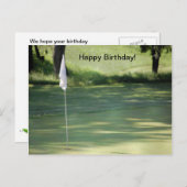 Golf Birthday Postcard Postkarte (Vorne/Hinten)