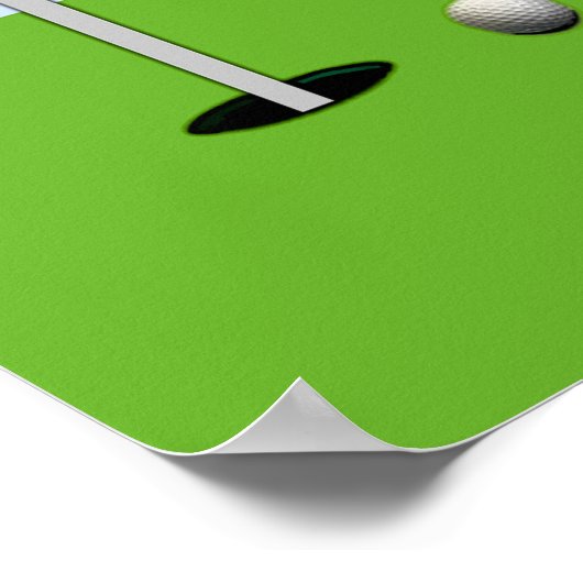 Golf Birthday Poster (Ecke)