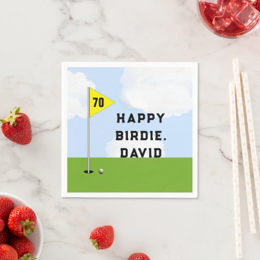 Golf Birthday Serviette (Beispiel)