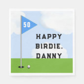 Golf Birthday Serviette (Vorderseite)