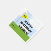 Golf Birthday Serviette (Ecke)