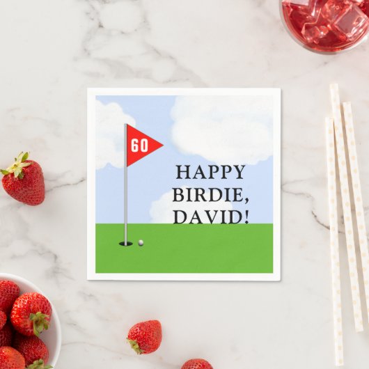 Golf Birthday Serviette (Beispiel)