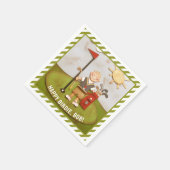 Golf Birthday Serviette (Ecke)