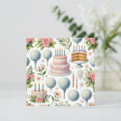 Golf Birthday Thema für Lady Girl Pink Lover (Stehend Vorderseite)