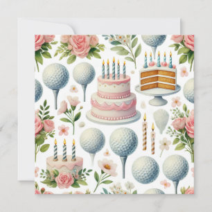 Golf Birthday Thema für Lady Girl Pink Lover