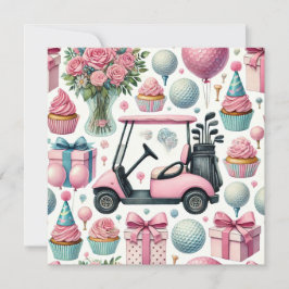 Golf Birthday Thema für Lady Girl Pink Lover