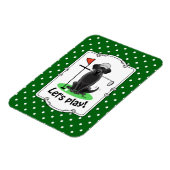 Golf Black Labrador Retriever Dog - Niedlich Magnet (Linke Seite)