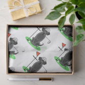 Golf Black Labrador Retriever Dog - Niedlich Seidenpapier (Geschenk)